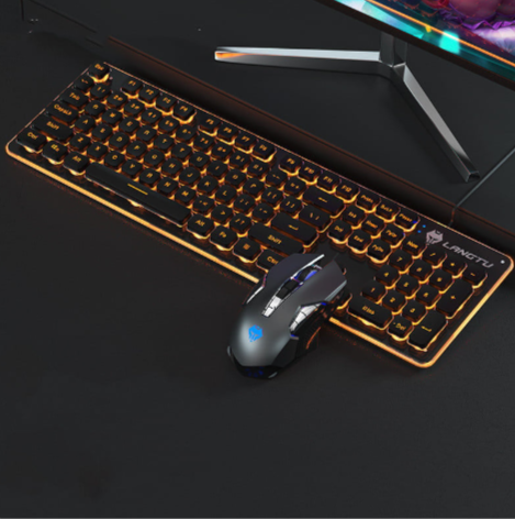 USB Wired Luminous Gaming Keyboard – Ideal for Home &amp; Office Use