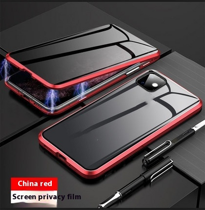 Magnetic Tempered Glass Privacy Case