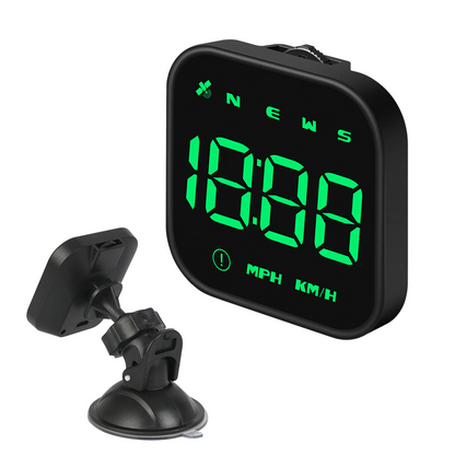 Digital Car HUD GPS Speedometer Head Up Display MPH KMH Compass Overspeed Alarm