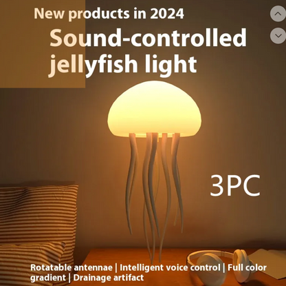 LED Jellyfish Mood Lamp - Smart Bedside Light