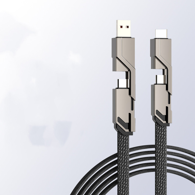 100W 6A Fast Charging 4-in-1 Cable