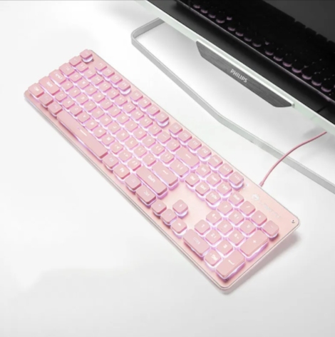 USB Wired Luminous Gaming Keyboard – Ideal for Home &amp; Office Use