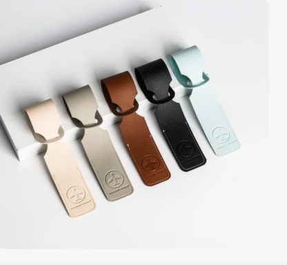 Leather Business Flight Luggage Tag
