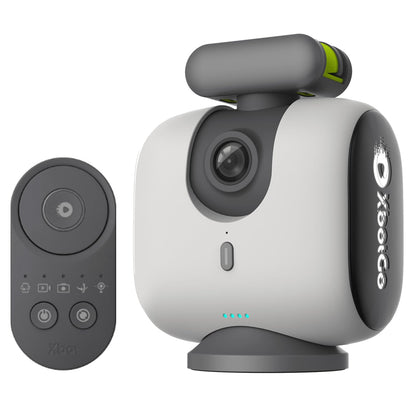 XbotGo Chameleon AI Powered Sports Action Camera Sports Gimbal Tracking System with Team and Player Tracking COMS 4K Video 360° Rotation 120° FOV Live Streaming (Pearl Grey)