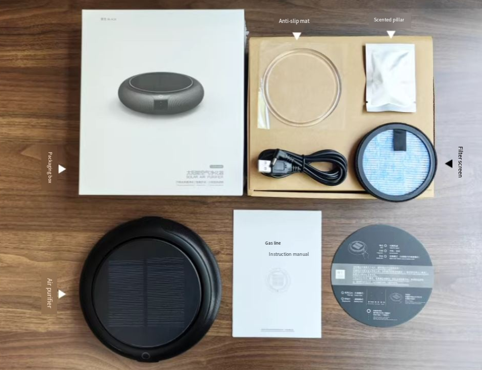 Car solar air purifier