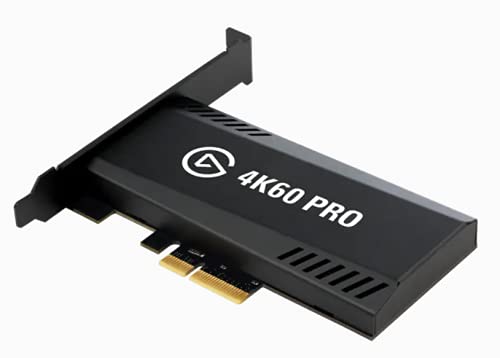 Elgato Game Capture 4K60 Pro MK.2-4K60 HDR10 Capture and passthrough PCIe Capture Card Superior Low Latency Technology (Renewed)